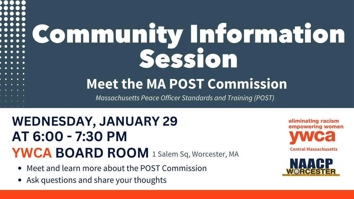 Community Information Session: POST Commission