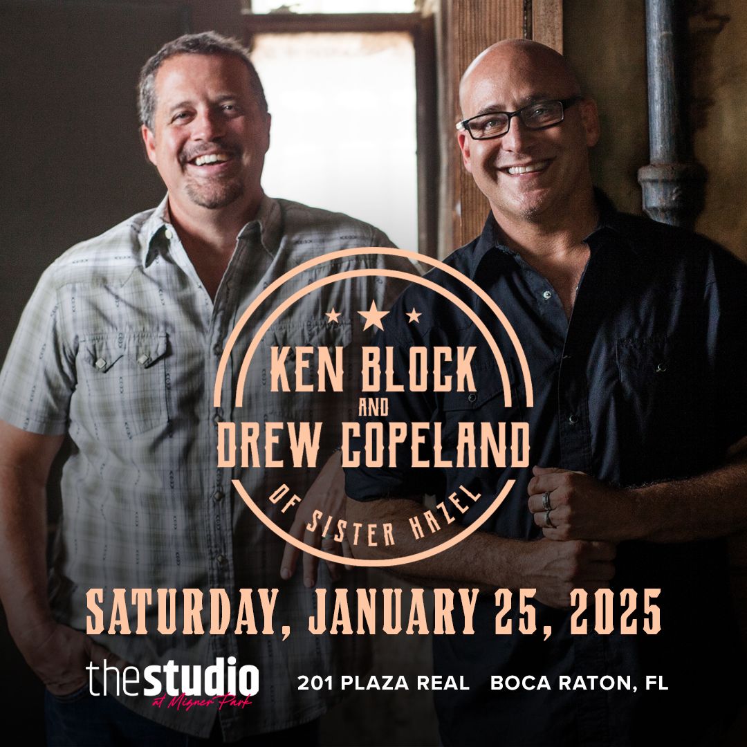 Ken Block and Drew Copeland of Sister Hazel at The Studio at Mizner Park