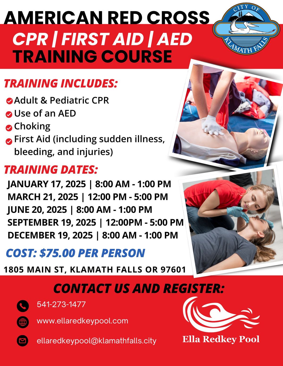 CPR, First Aid, AED Training