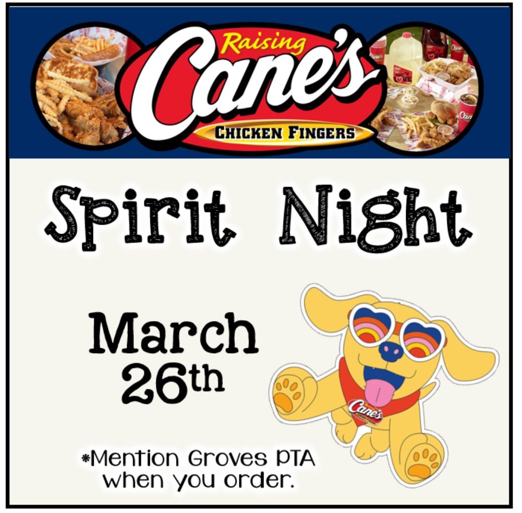 Raising Canes Spirit Night