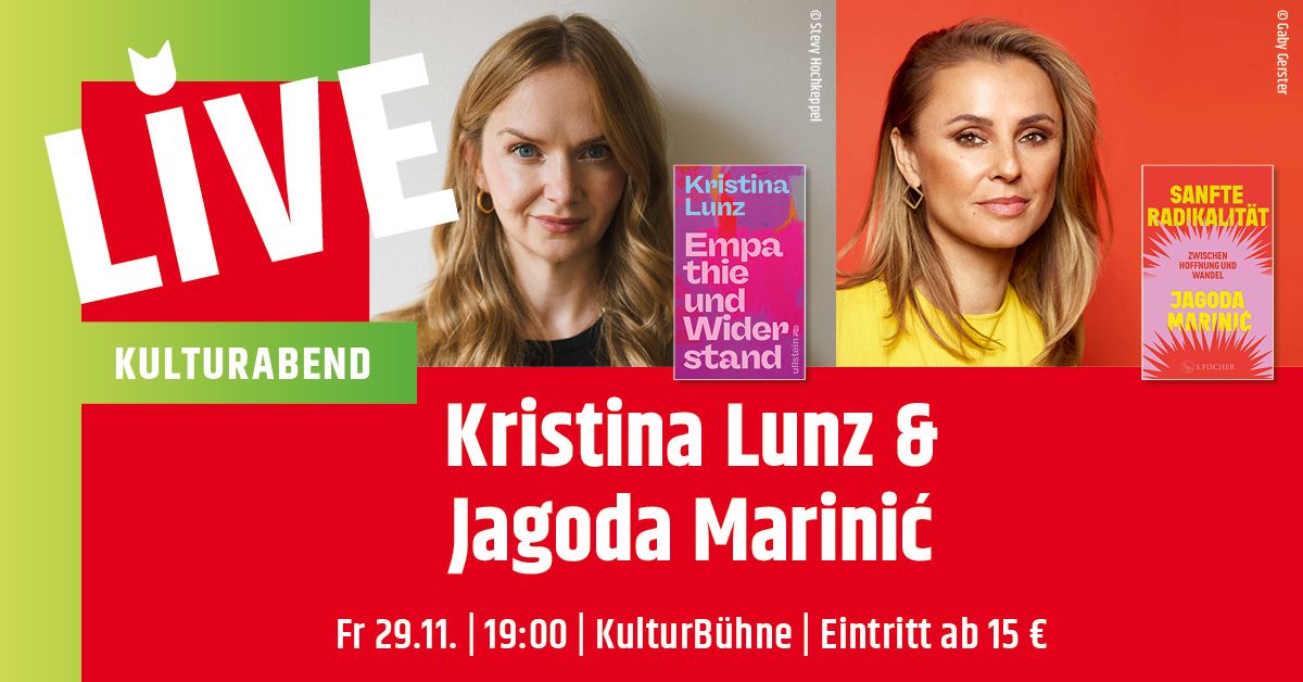 KulturAbend mit Kristina Lunz & Jagoda Marinic