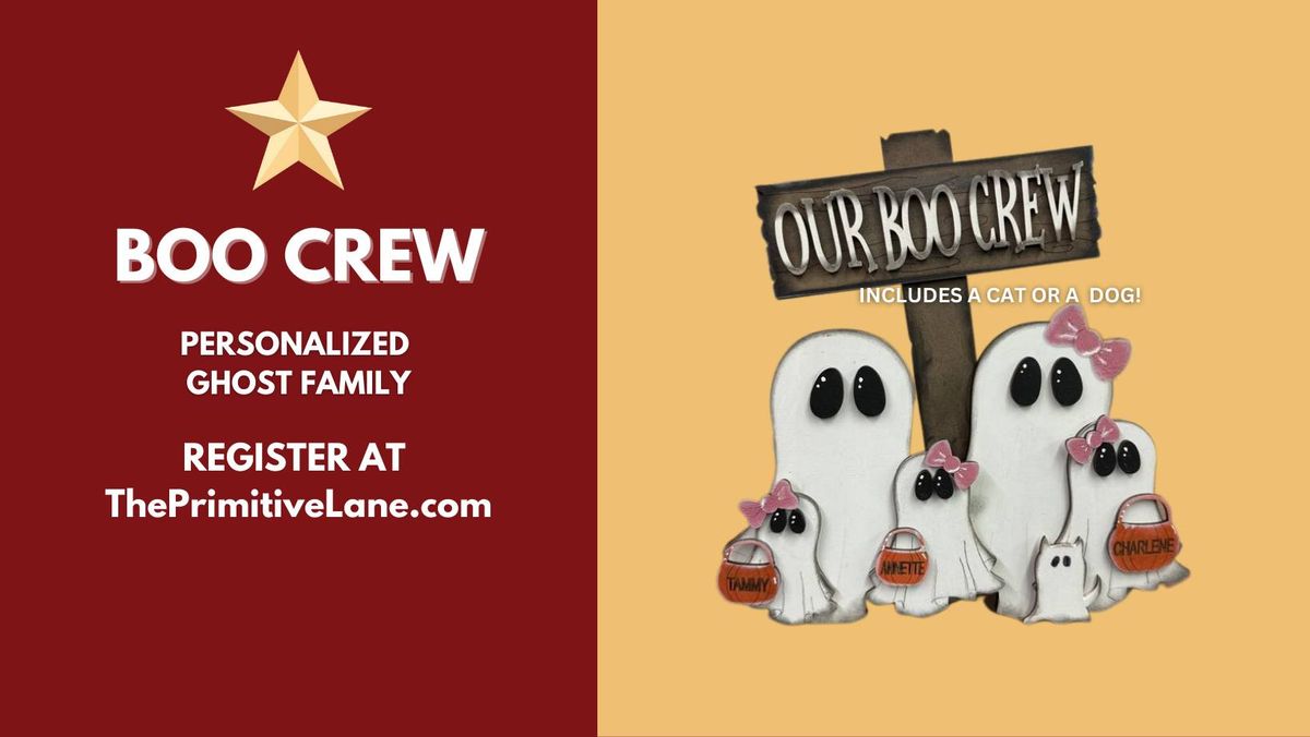 Our Boo Crew Personalized Ghost Family