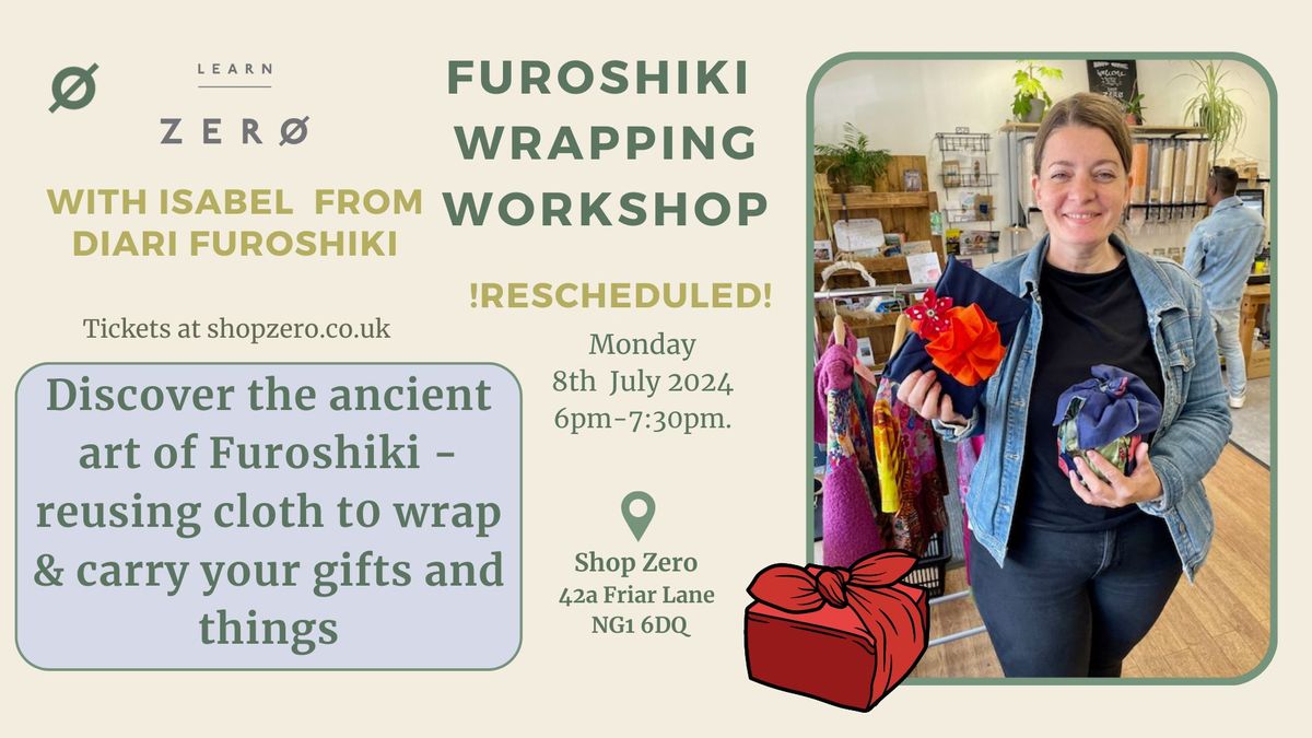 FUROSHIKI GIFT WRAPPING WORKSHOP, NOW 8TH JULY