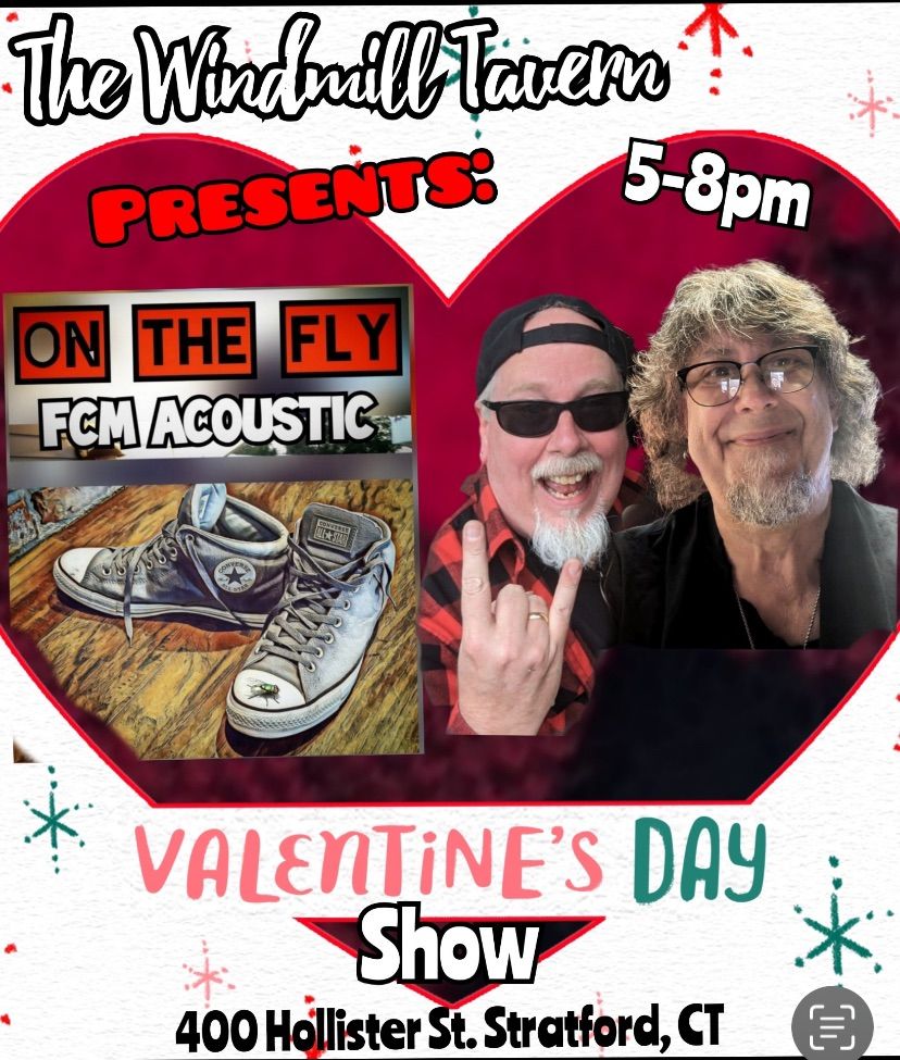 On The Fly-FCM acoustic live at The Windmill. Valentine\u2019s Day!  \u2764\ufe0f\u2764\ufe0f