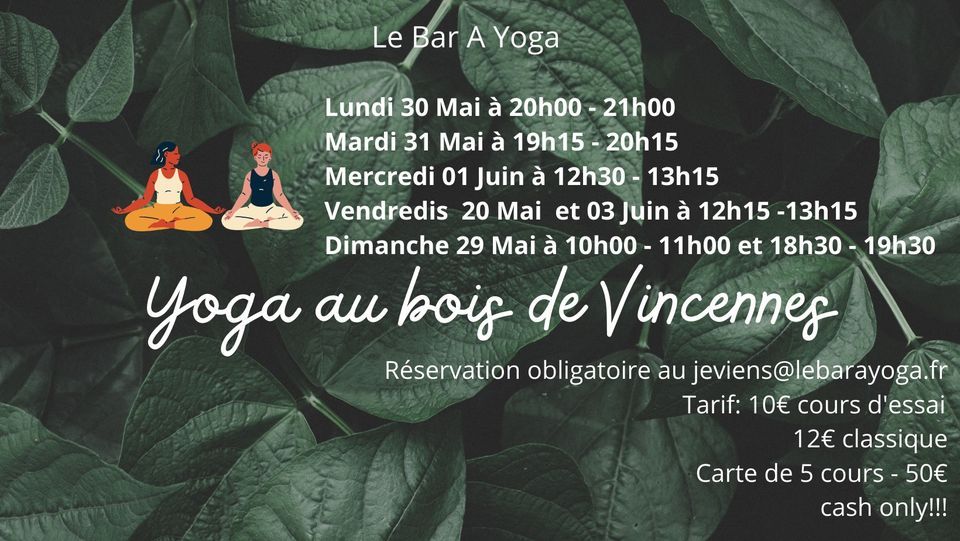 Yoga au Bois de Vincennes