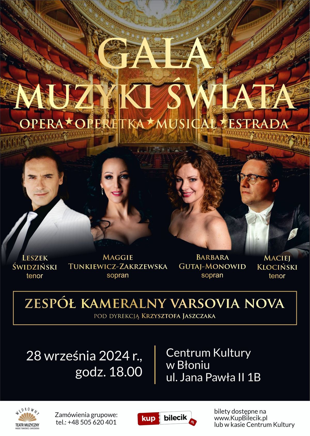 GALA MUZYKI \u015aWIATA \u2013 OD OPERETKI PO ARCYDZIE\u0141A MUZYKI ESTRADOWEJ