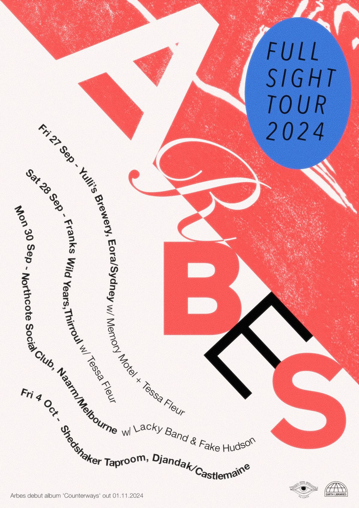 Arbes | Full Sight Tour \u2013 Sydney with Memory Motel + Tessa Fleur