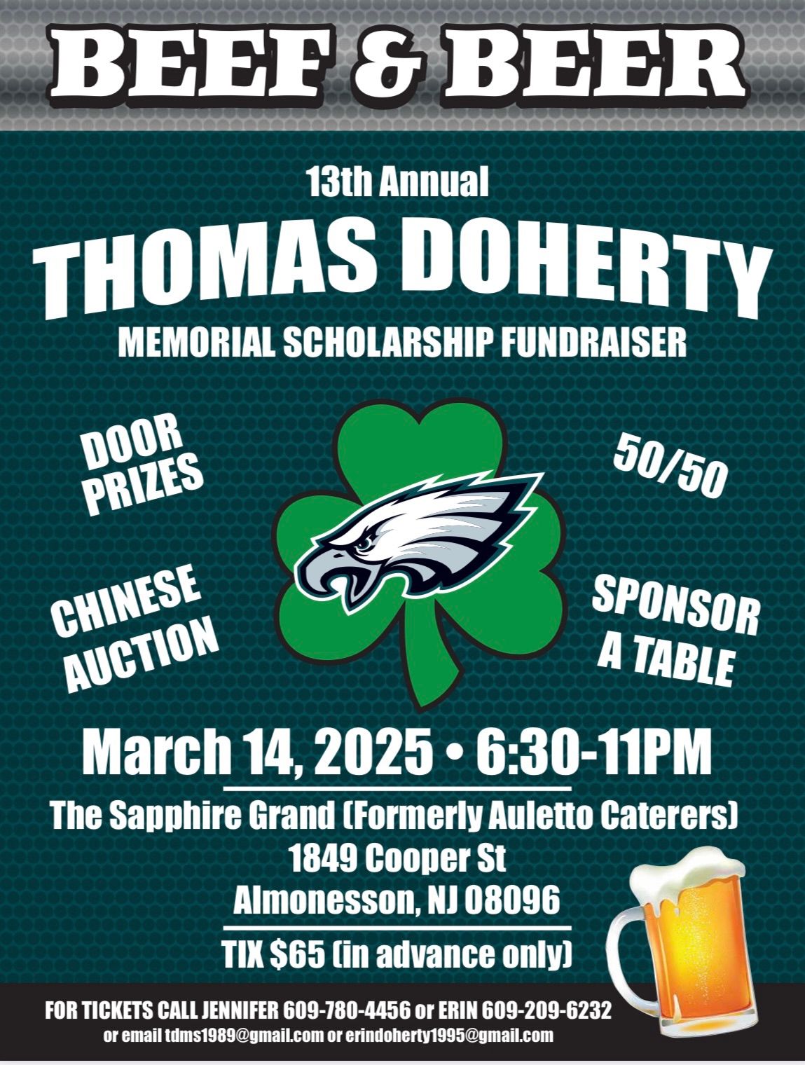 13th Annual Thomas Doherty Memorial Scholarship Fundraiser 