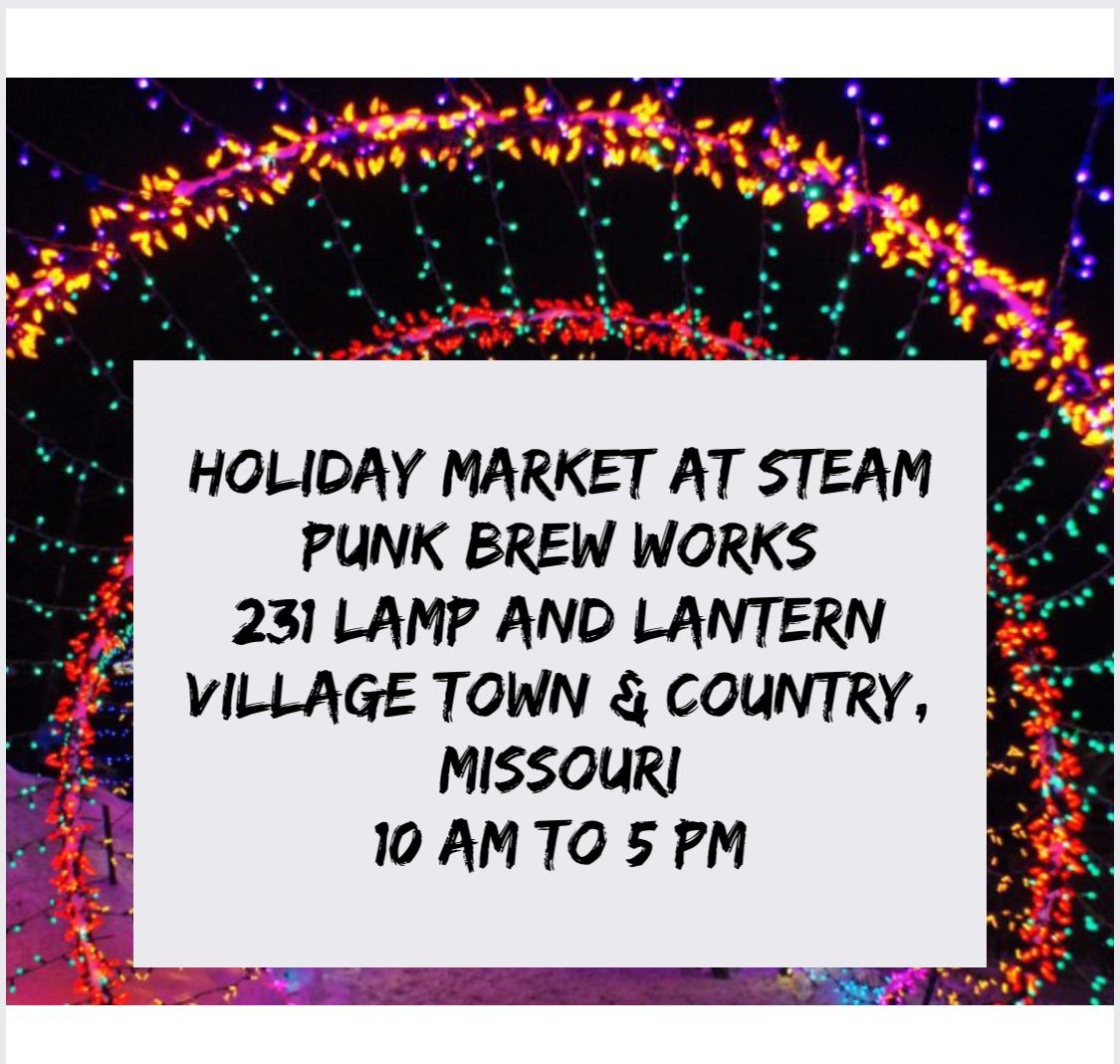 EUROPEAN STYLE HOLIDAY MARKET AT STEAMPUNK 