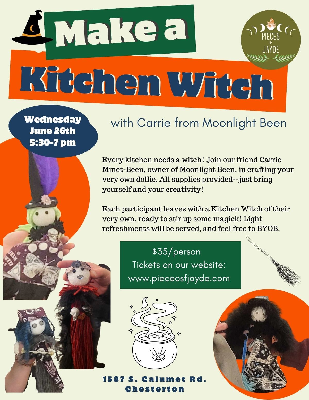 Make a Kitchen Witch with Moonlight Been
