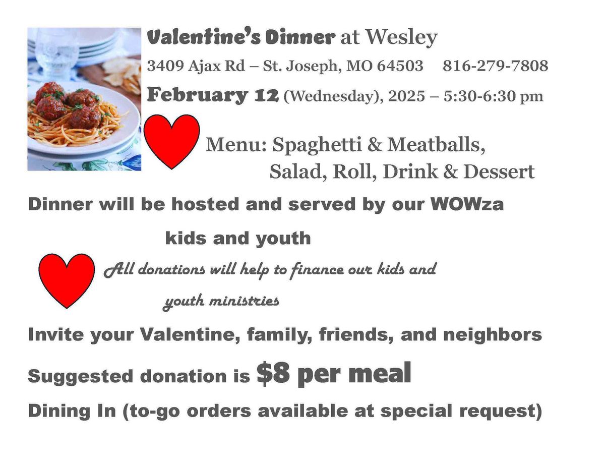 Valentine Dinner at Wesley