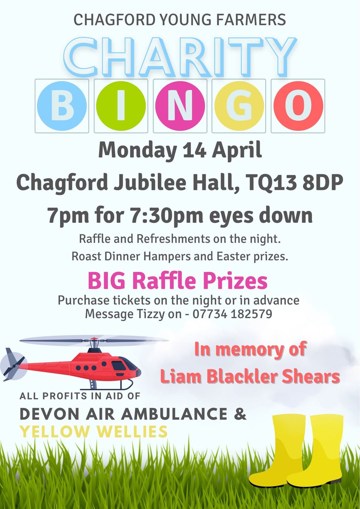 Chagford YFC Charity Bingo