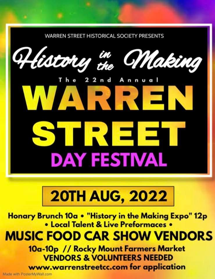 “History in the Making” 22nd Annual Warren Street Day Festival, Rocky