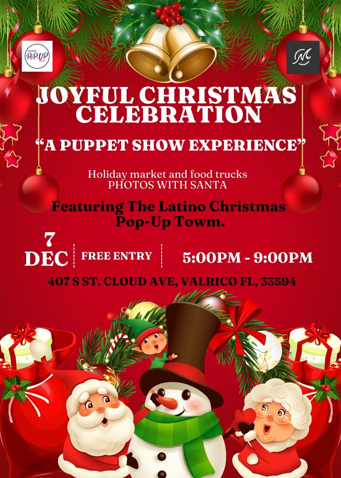 JOYFUL CHRISTMAS CELEBRATION ' A live Christmas Puppet Show Experience'