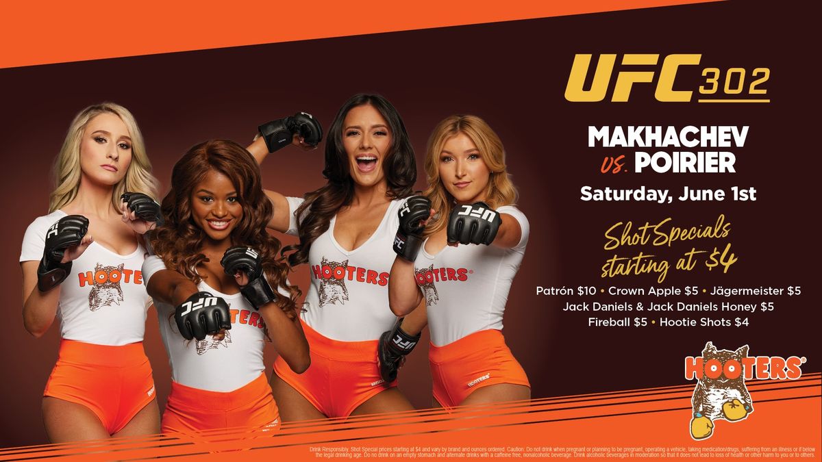 UFC 302 at Hooters of Willowbrook, 17599 Tomball Parkway, Houston, TX