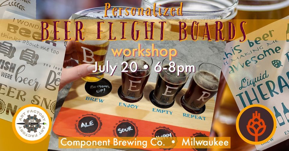 Personalized Beer Flight Boards Workshop