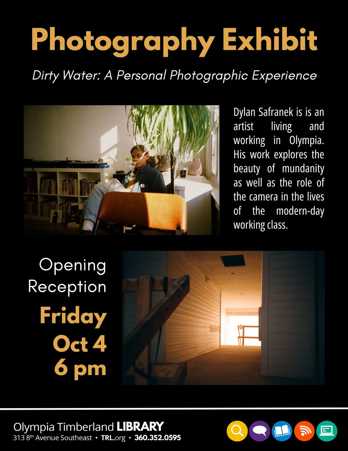 Photography Exhibit Opening: Dylan Safranek