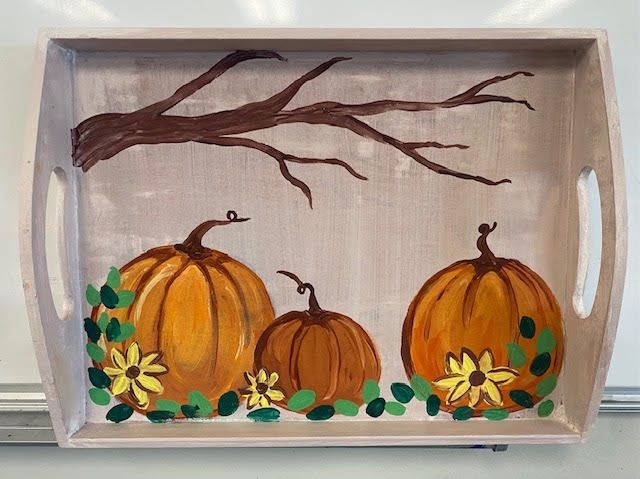 Fall Wood Tray Paint & Sip Event!