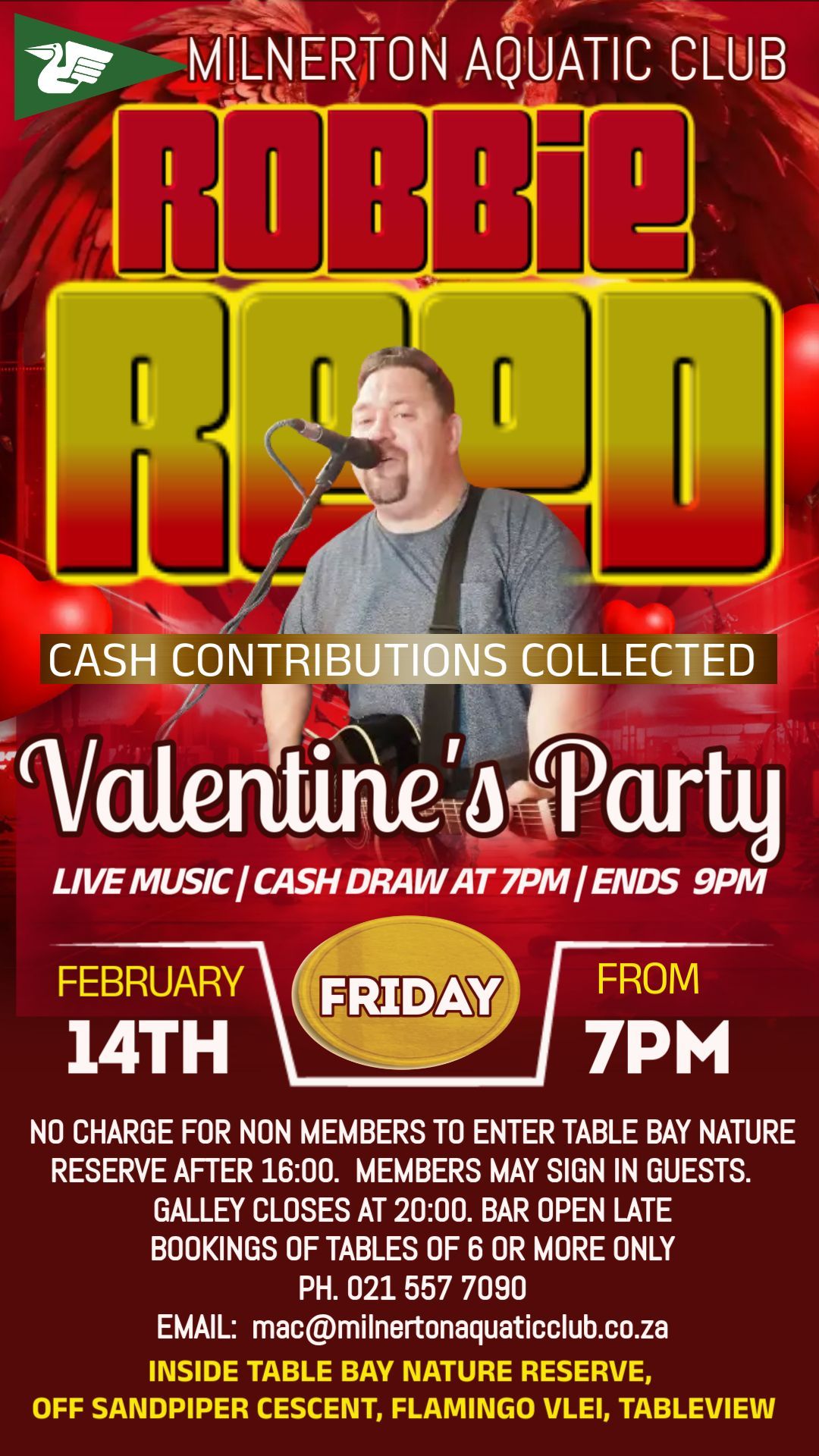 MAC Valentine's Party with Robbie Reed Music