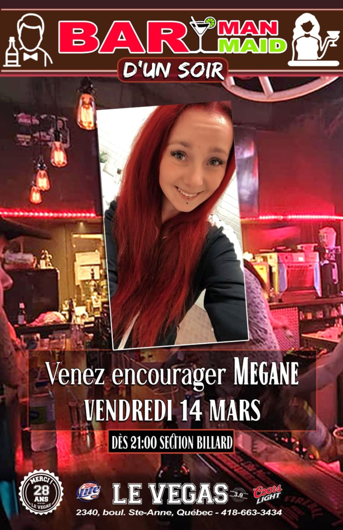 Barmaid d'un soir au VEGAS avec M\u00e9gane\ud83d\udd25