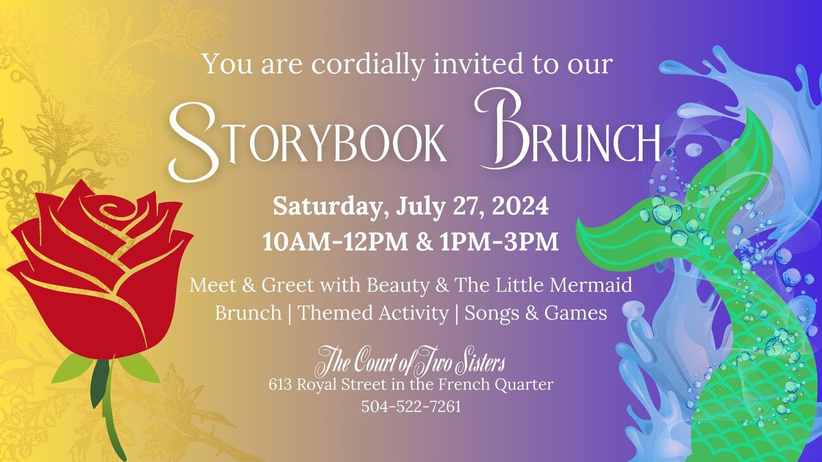 Storybook Themed Character Brunch with Beauty & the Little Mermaid