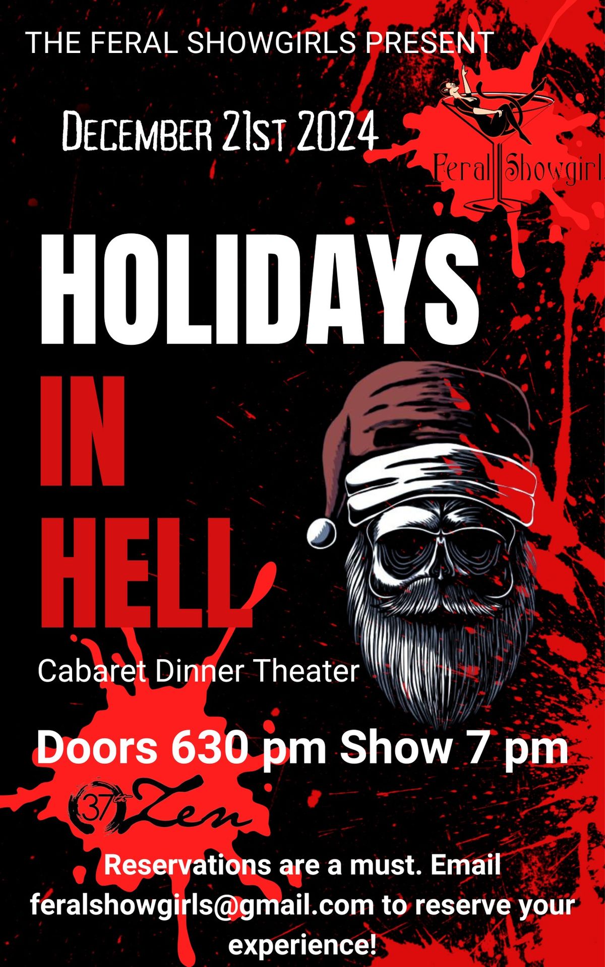 Cabaret Dinner Theater Holidays in Hell! 