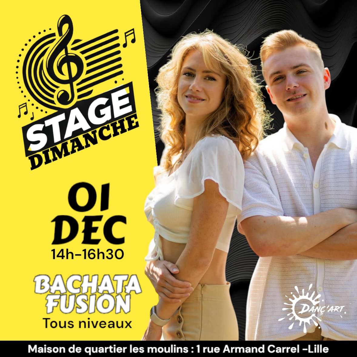 STAGE DU DIMANCHE - Bachata Fusion avec Quentin & Marie