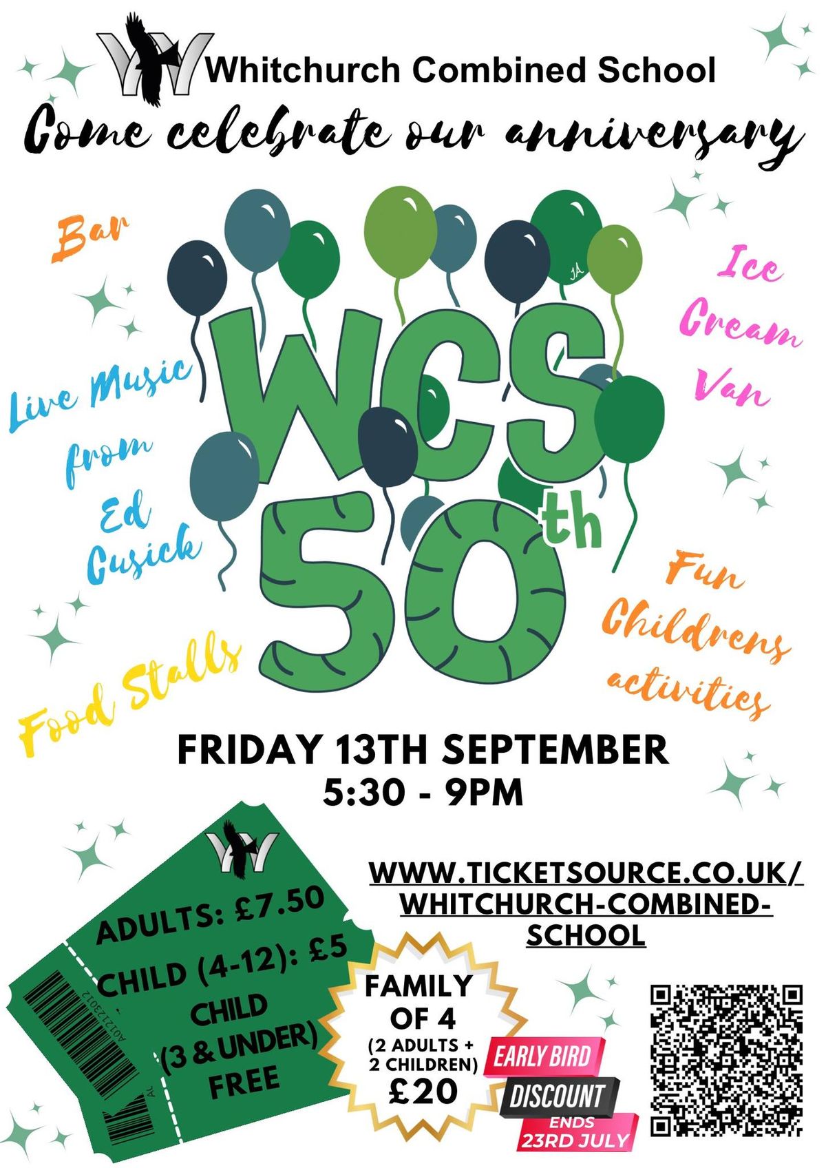 Whitchurch Combined School is 50!