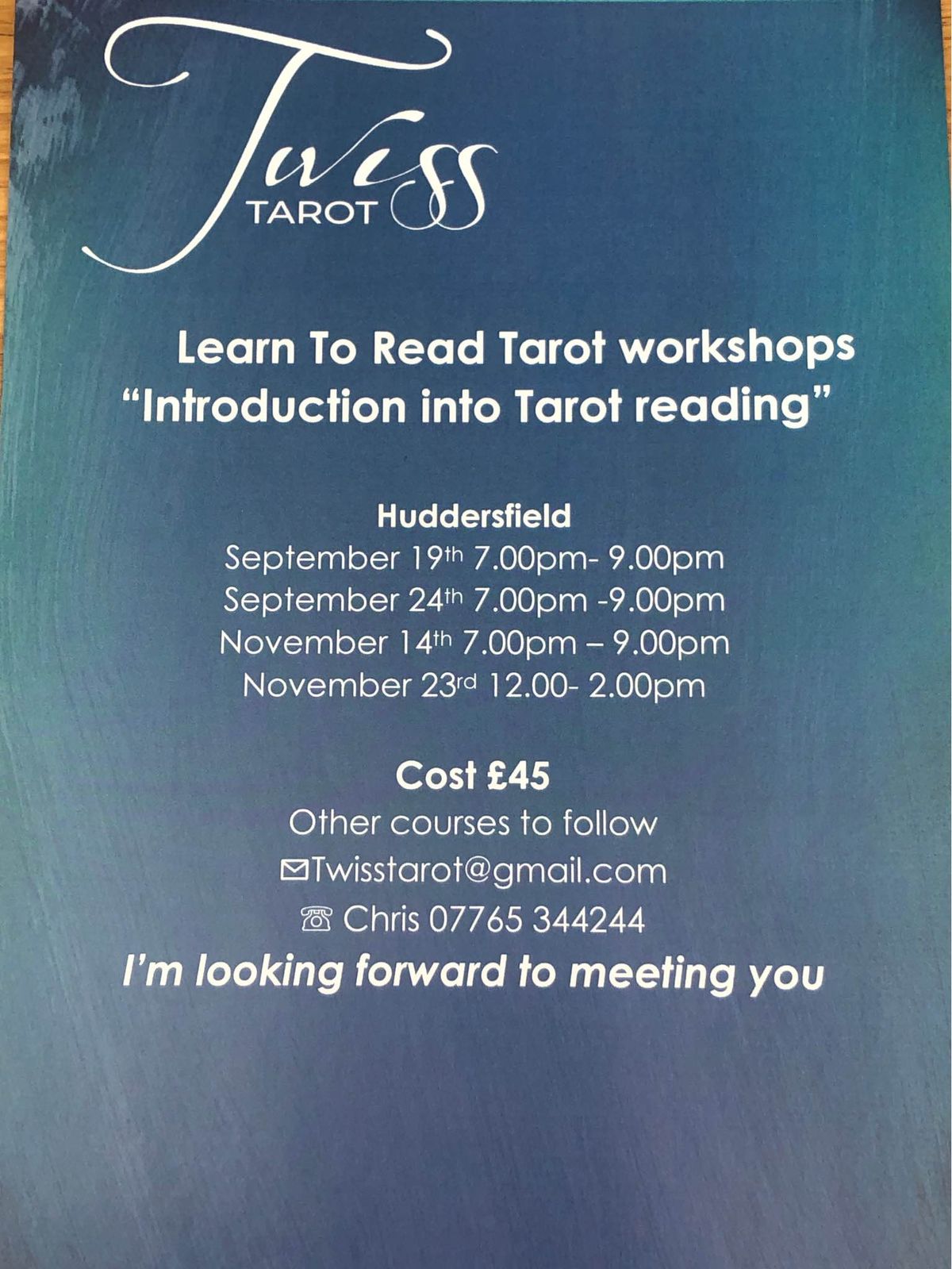 Tarot Workshops