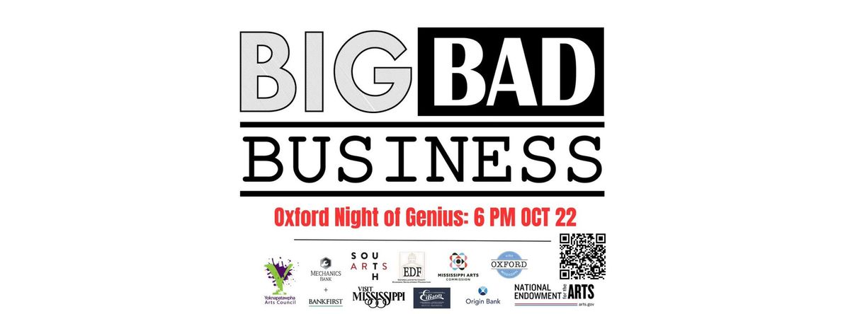 Big Bad Business Series: Oxford Night of Genius - October 22nd