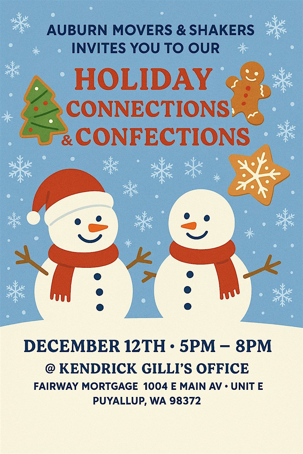 Holiday Connections & Confections! Hosted by Auburn Movers & Shakers