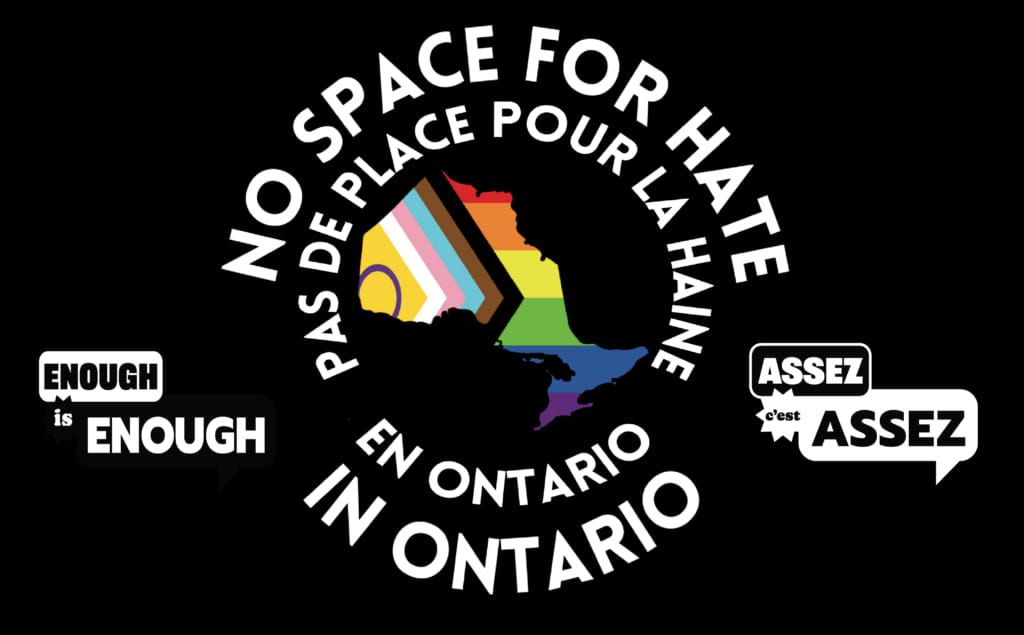 No Space for Hate Barrie - MM4C Counter Protest 