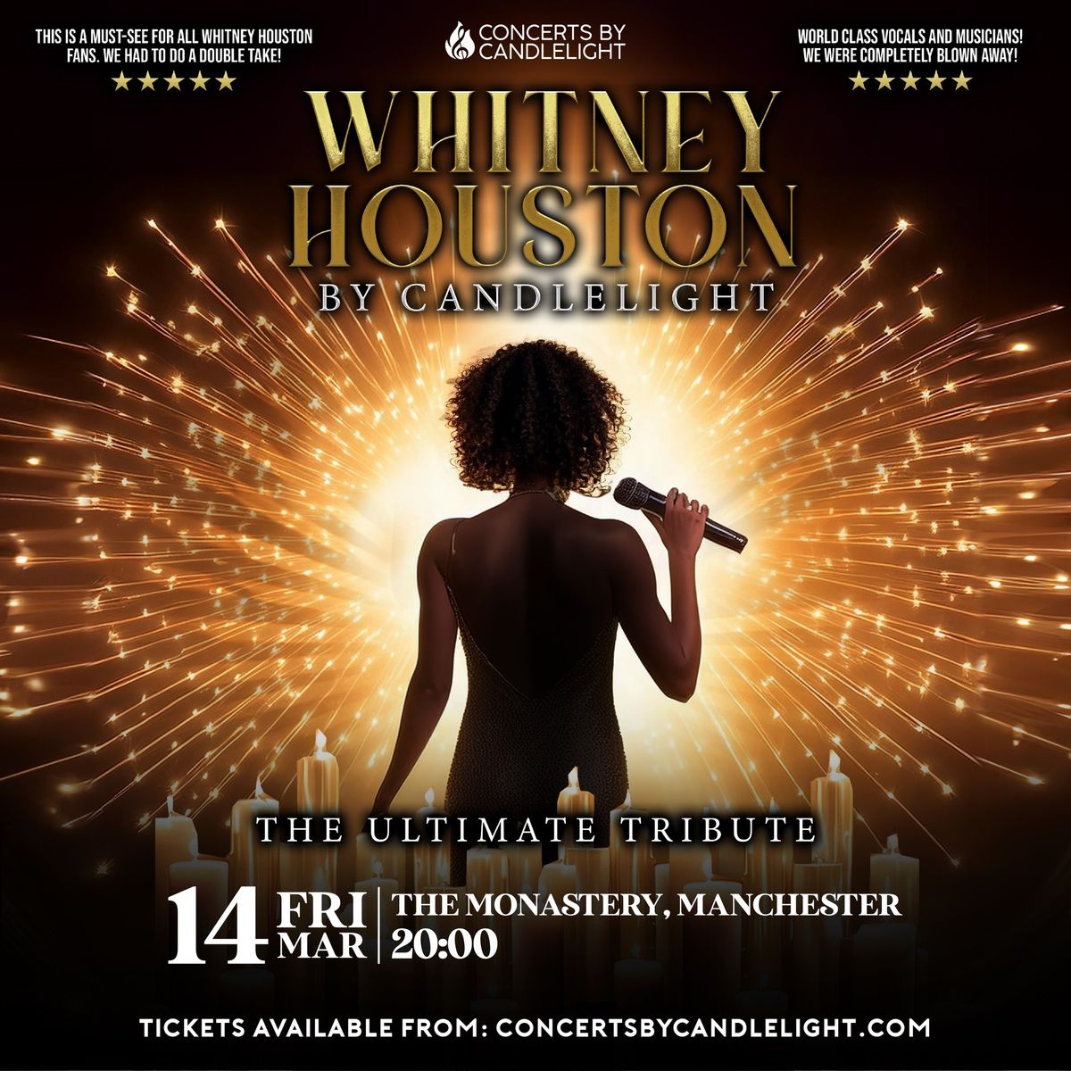 Whitney Houston By Candlelight at The Monastery Manchester