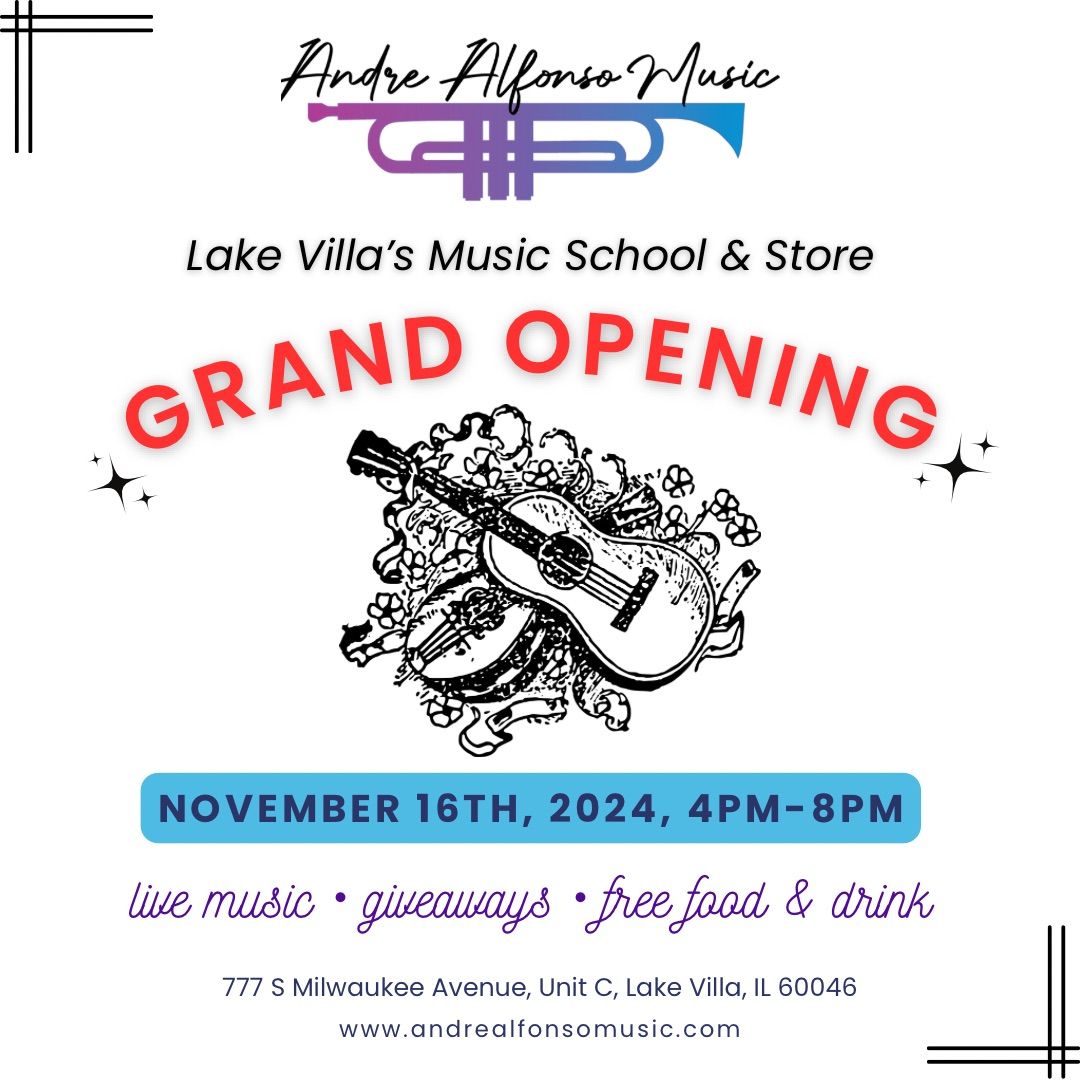 Grand Opening of Andre Alfonso Music