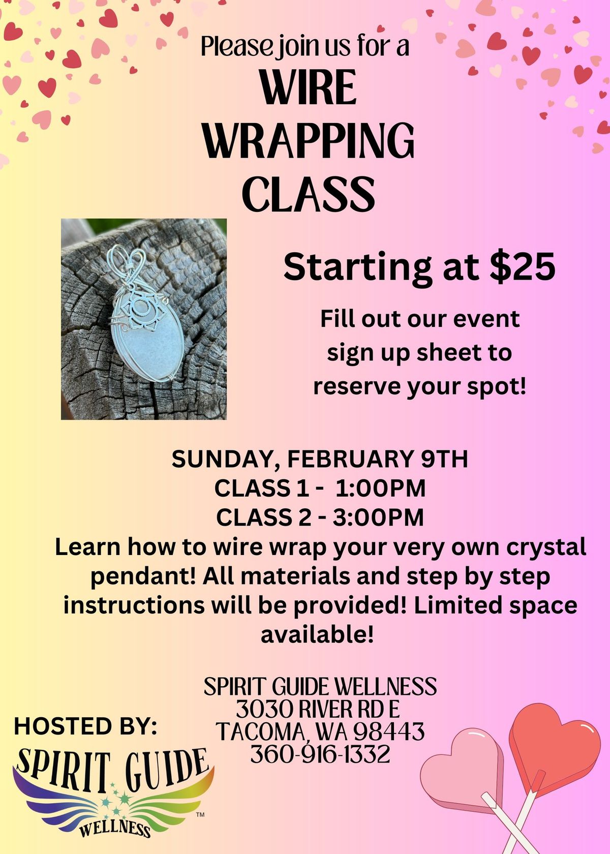 2\/9 WIRE WRAPPING CLASS - TACOMA WA