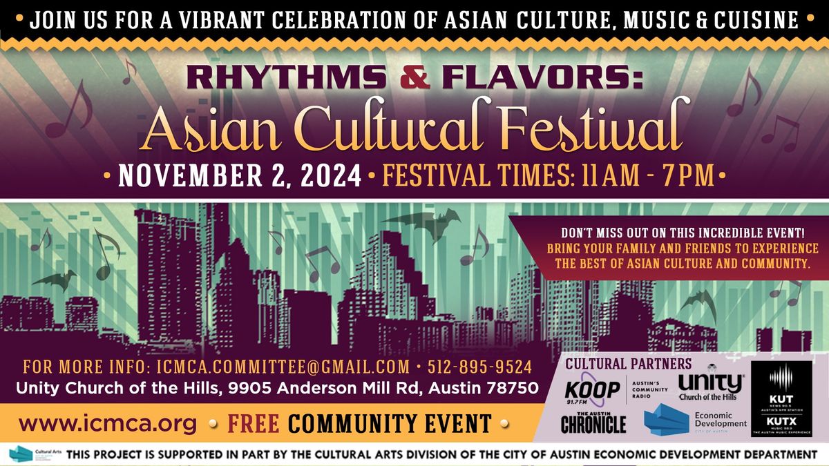 ICMCA presents Rhythms & Flavors: Asian Cultural Festival