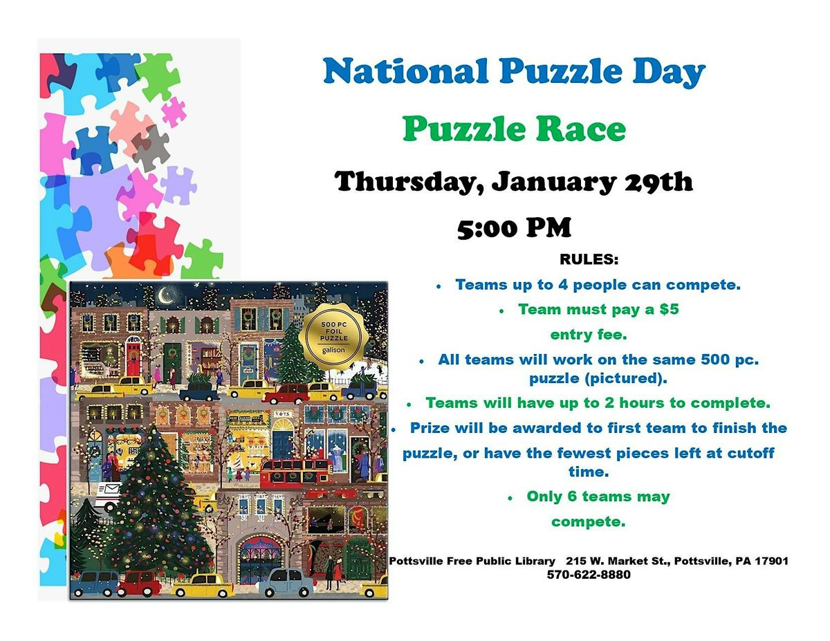 National Puzzle Day Puzzle Race