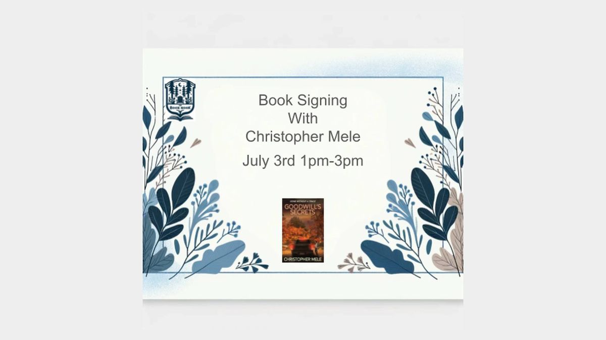 Book Signing with Christopher Mele