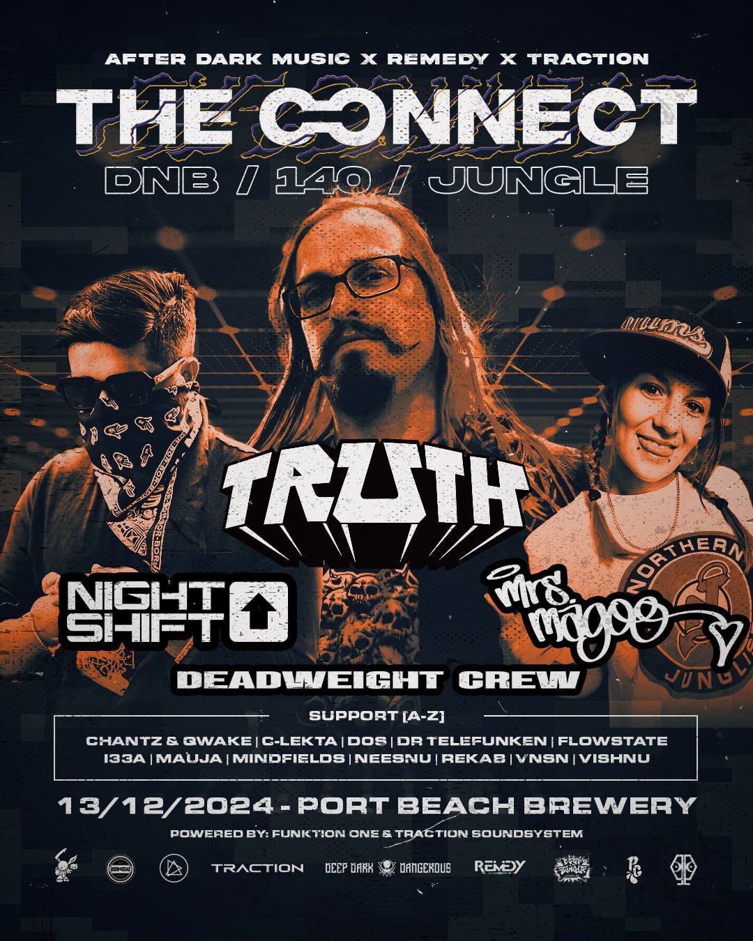 The Connect (Feat. Truth, Night Shift & Mrs Magoo) @ Port Beach Brewery: ADM x Remedy x Traction