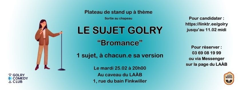 STAND UP : Le sujet GOLRY 