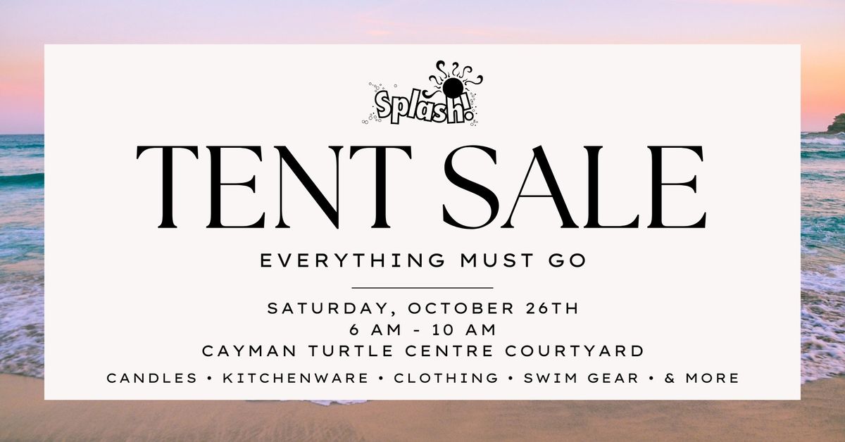 Tent Sale at Cayman Turtle Centre