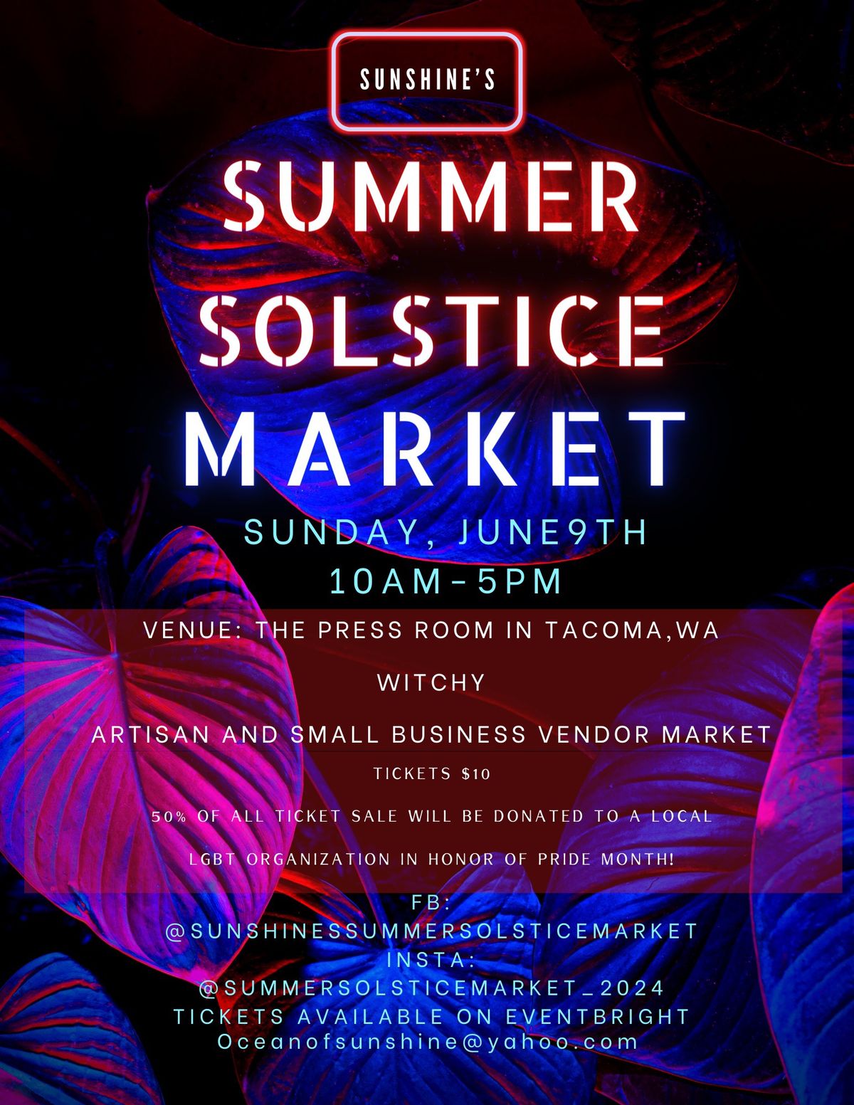 Sunshine\u2019s Summer Solstice Market