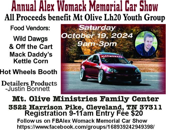 Alex Womack Memorial Car show 