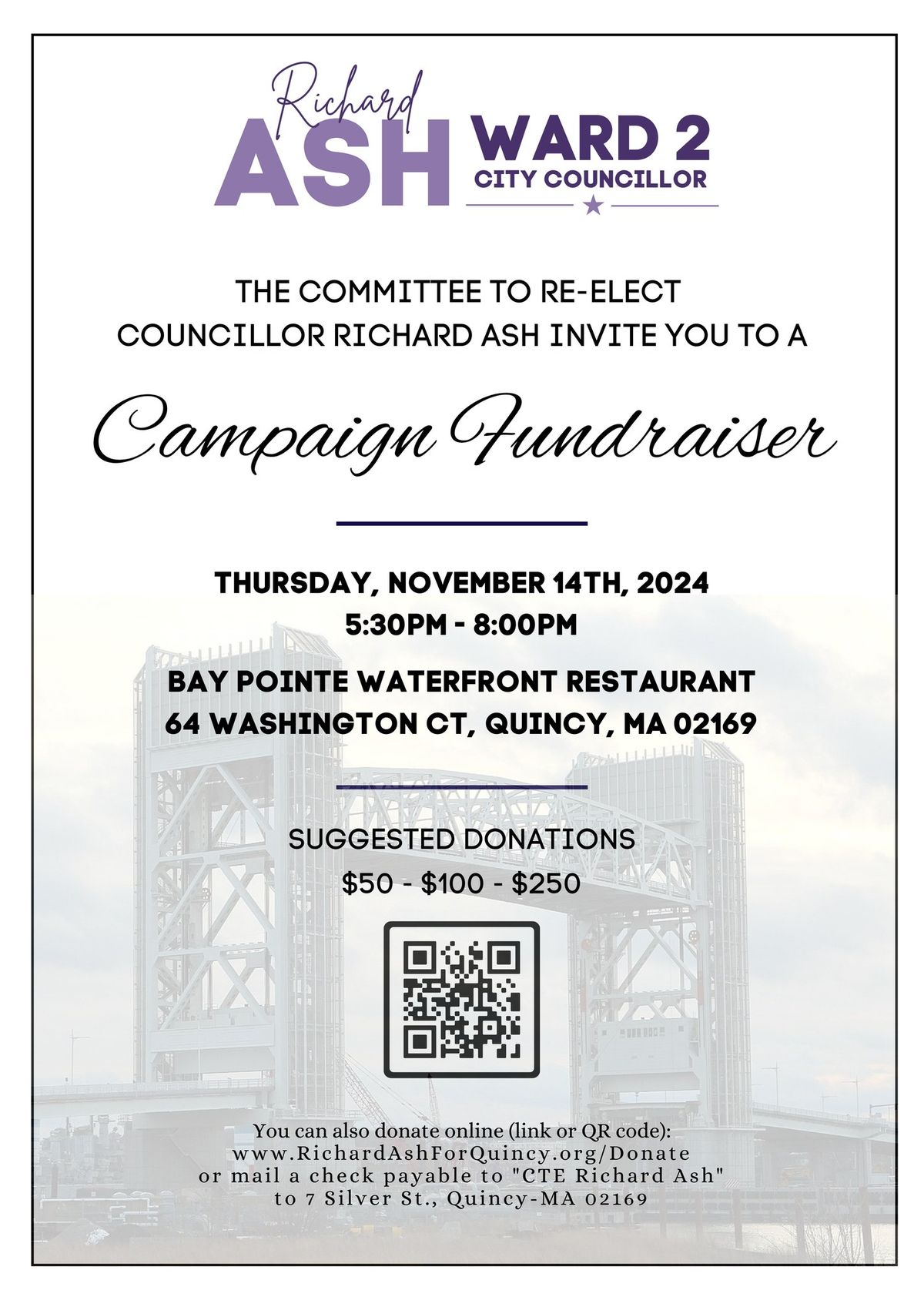 Committee to Elect Richard Ash Campaign Fundraiser