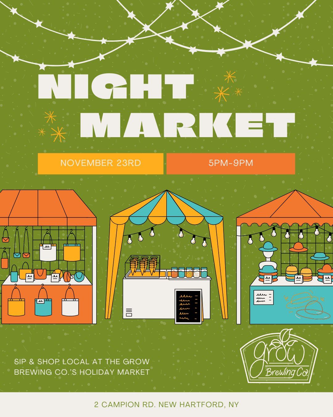 Holiday Night Market at the Taproom! \u26c4\ud83c\udf7b