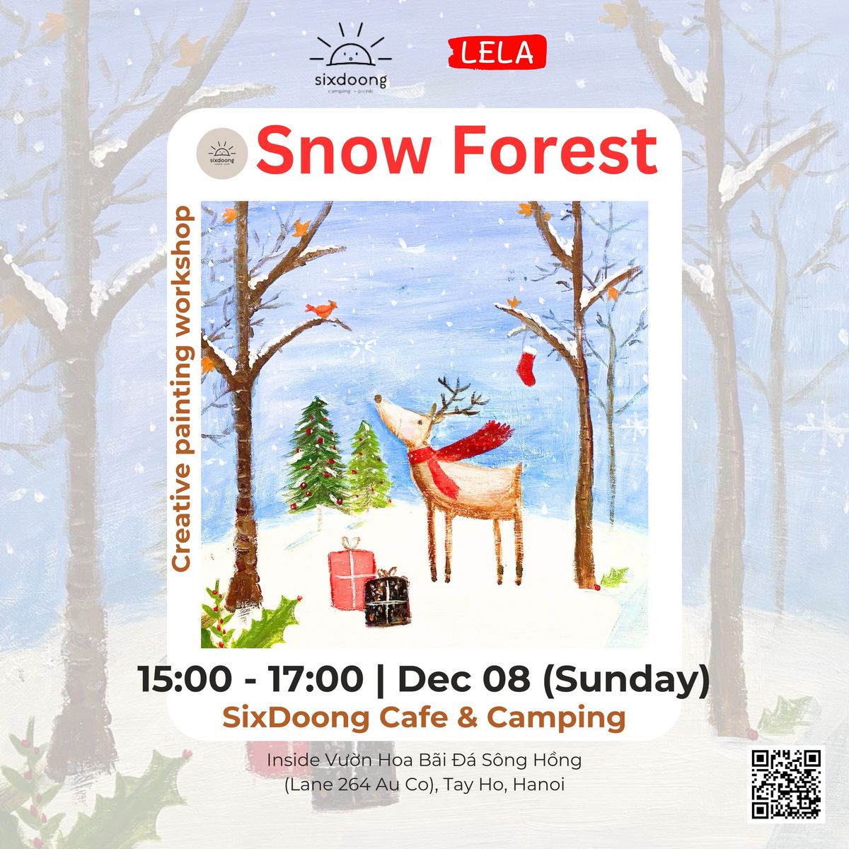 Workshop V\u1ebd tranh s\u00e1ng t\u1ea1o \u201cR\u1eebng Tuy\u1ebft\u201d (Creative Painting \u2013 Snow Forest) 8.12.2024