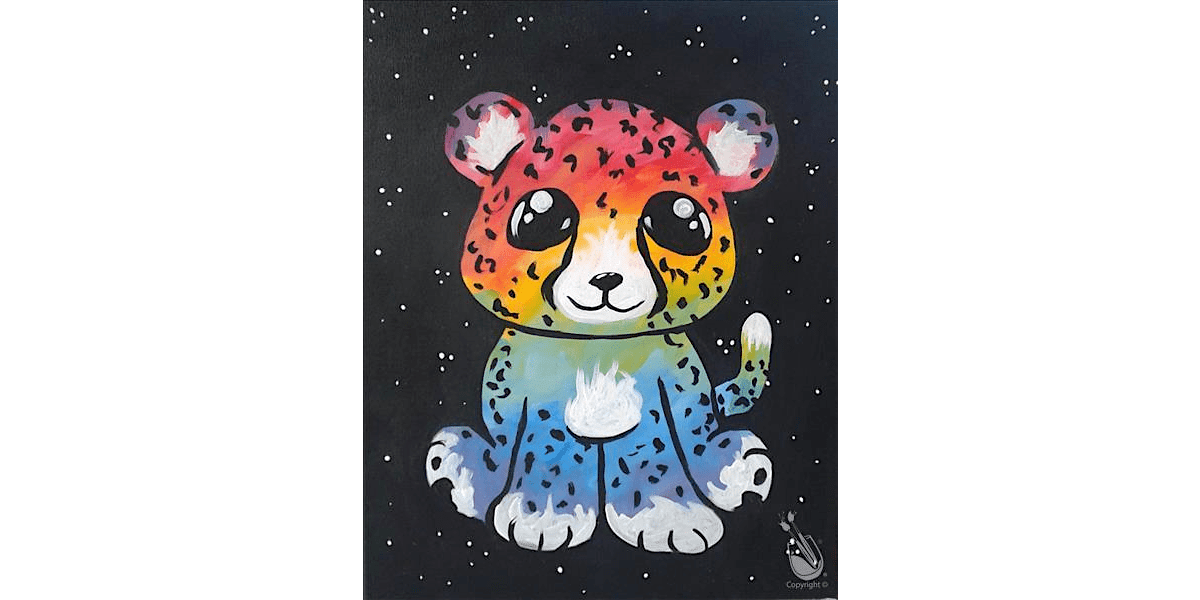 Adorable Rainbow Cheetah - Paint and Sip in San Antonio | Classpop!\u2122