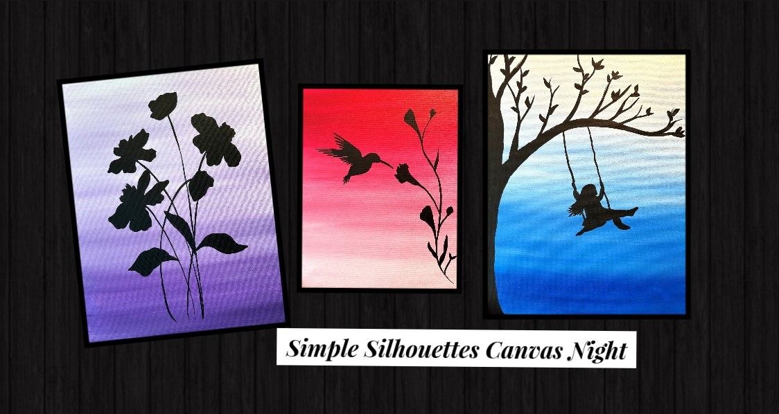 Simple Silhouettes Paint Night