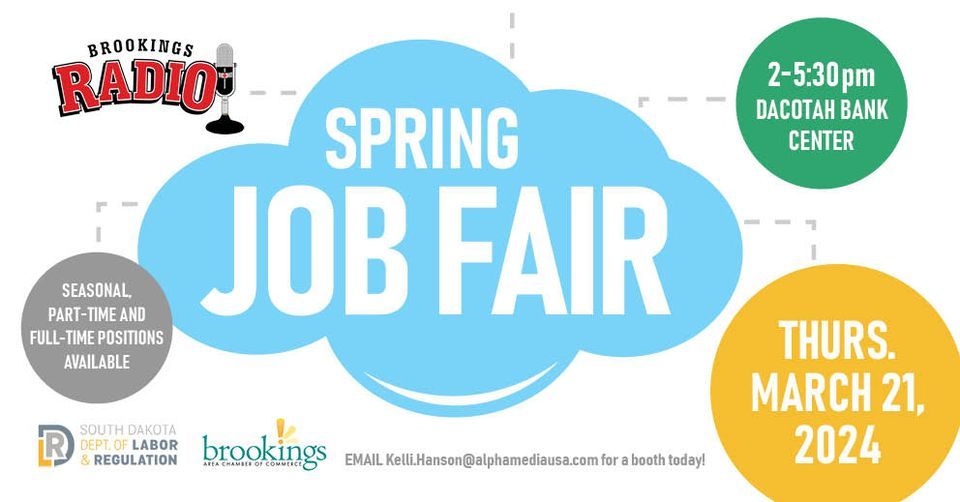 Brookings Spring Job Fair, Dacotah Bank Center, Brookings, 21 March 2024