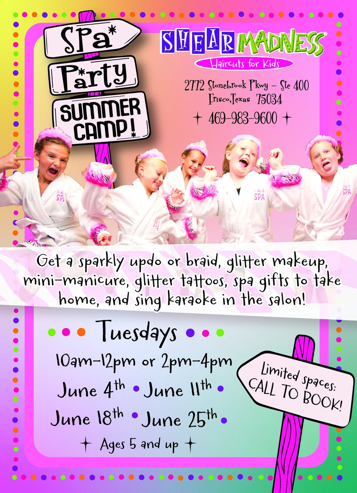 Spa Camp for Kids!